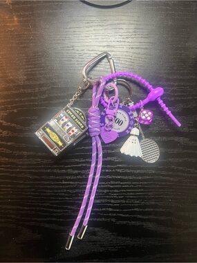 Lucky fruit bag charm - purple